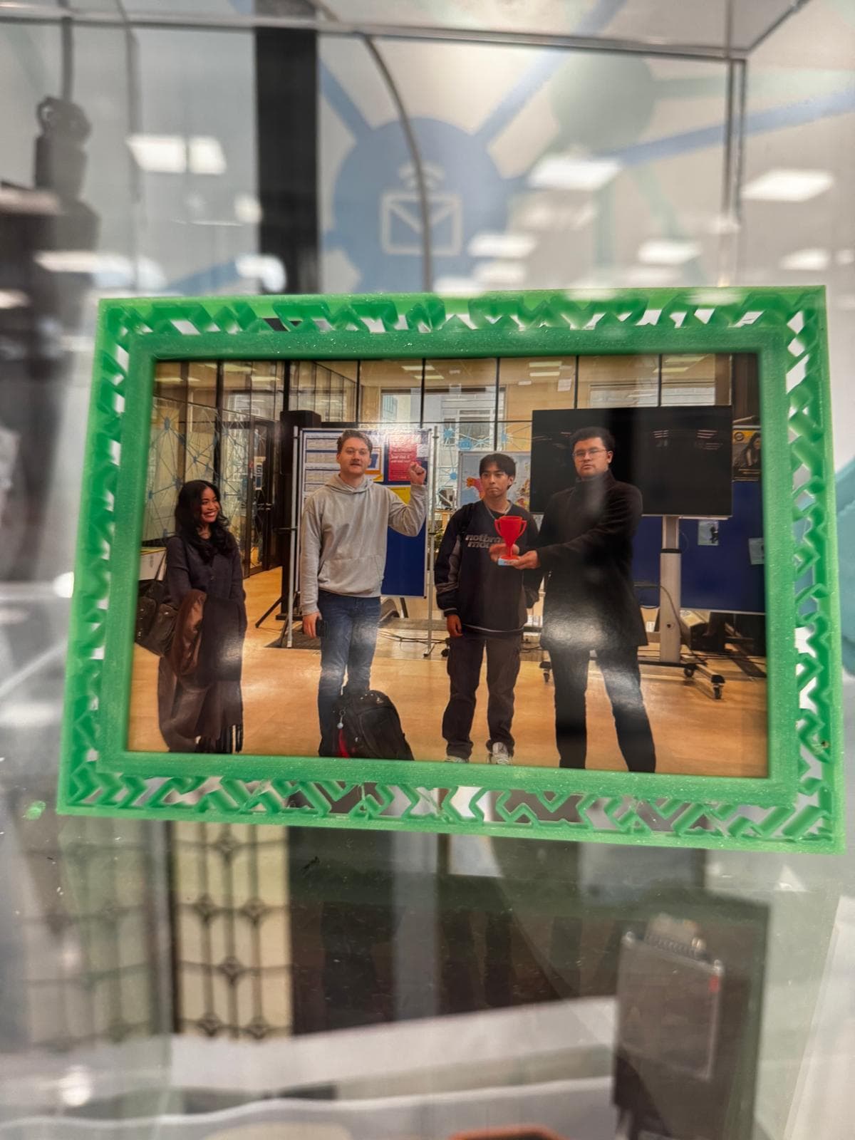 Team receiving the best school project prize for Digitalis for ASG