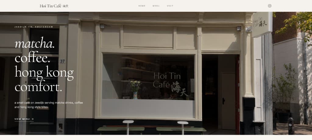 Screenshot of Hoi Tin Café