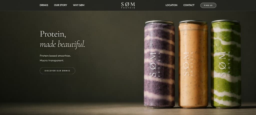 Screenshot of SØM Protein